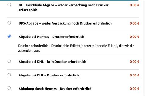 rücksenden Hermes online